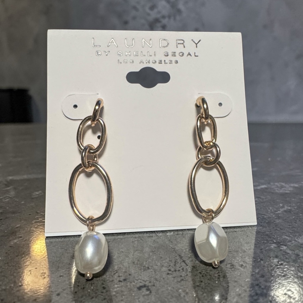 Laundry By Shelli Legal Gold-Tone Chain Link Faux Earrings (Br888/2)